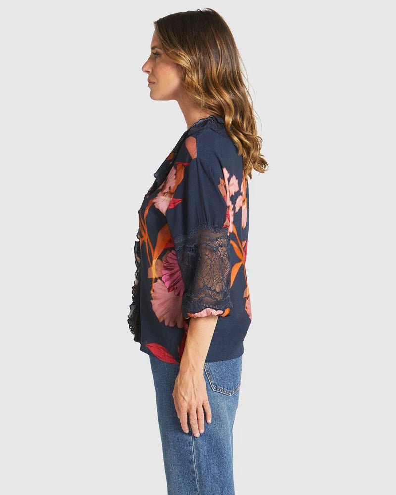 Fate + Becker Captivation Shadow Floral Shirt