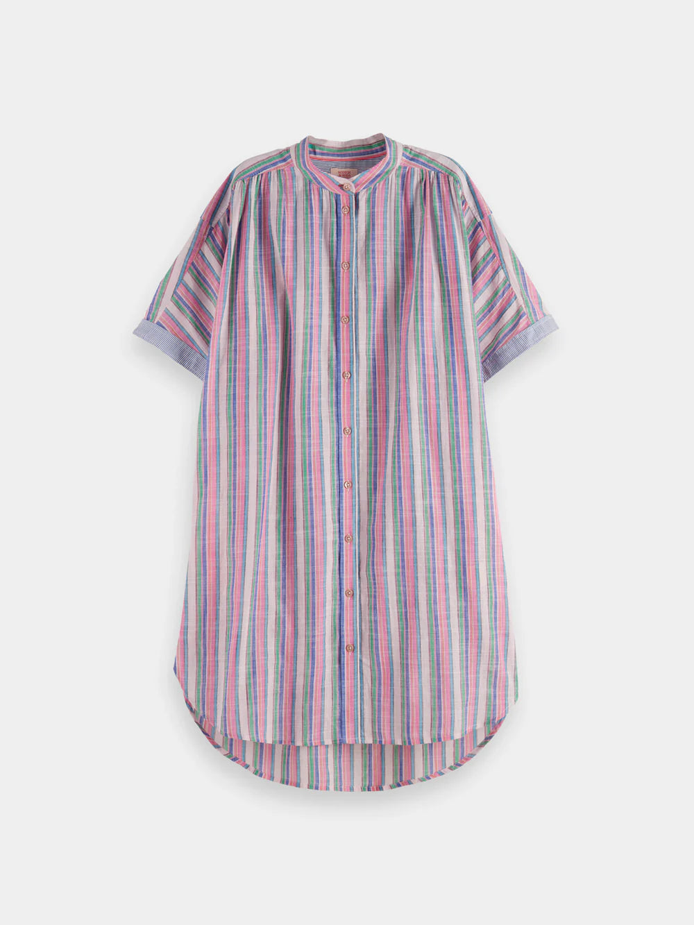 Scotch & Soda Striped Oversized Beach Shirt Dress