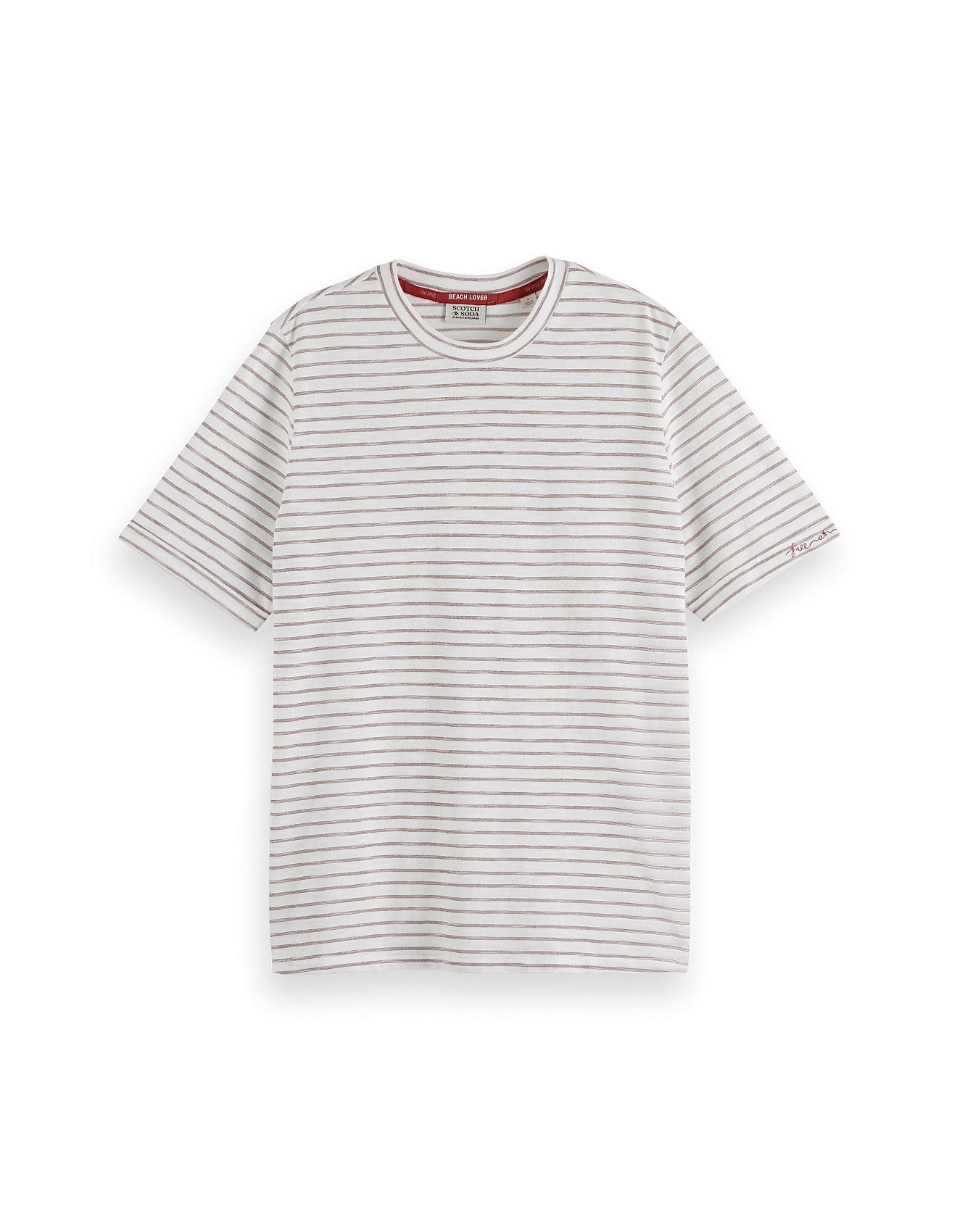 Scotch & Soda Relaxed-Fit Lurex Striped T-Shirt