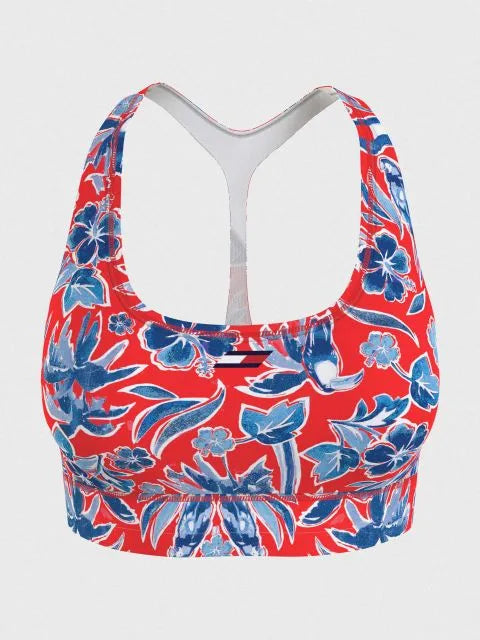 Tommy Hilfiger Mid Intensity Floral Island Print Bra