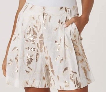 Fate + Becker Ines Sequin Linen Short