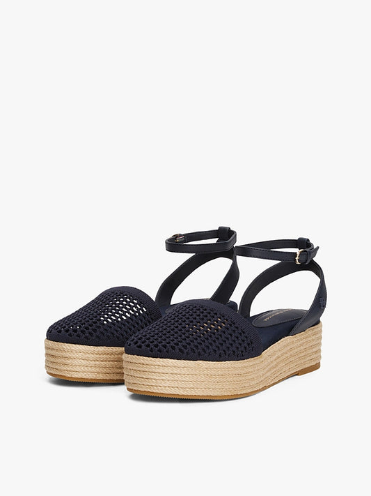 Tommy Hilfiger Knit Mesh Espadrille Platform Shoes