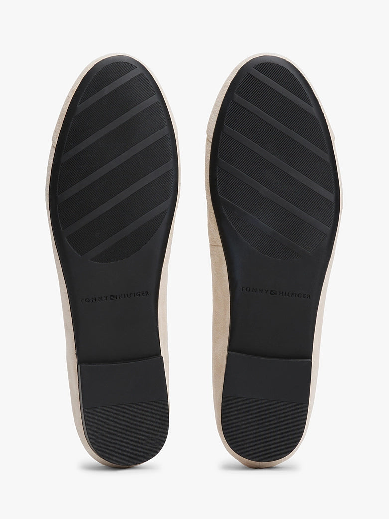 Tommy Hilfiger Toe Cap Suede Ballerina Flats