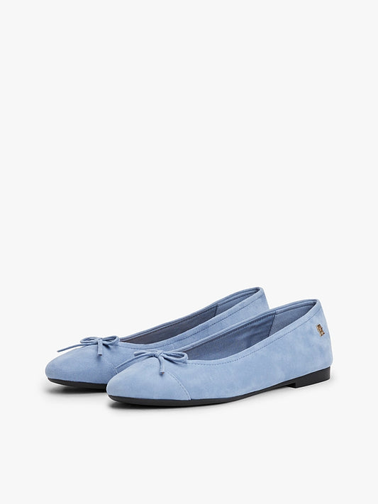 Tommy Hilfiger Toe Cap Suede Ballerina Flats