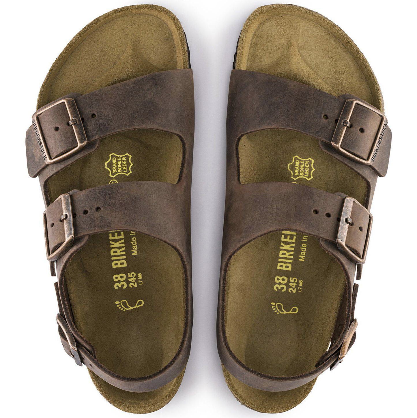 Birkenstock 034871 Milano BS Habana Oiled Leather Regular