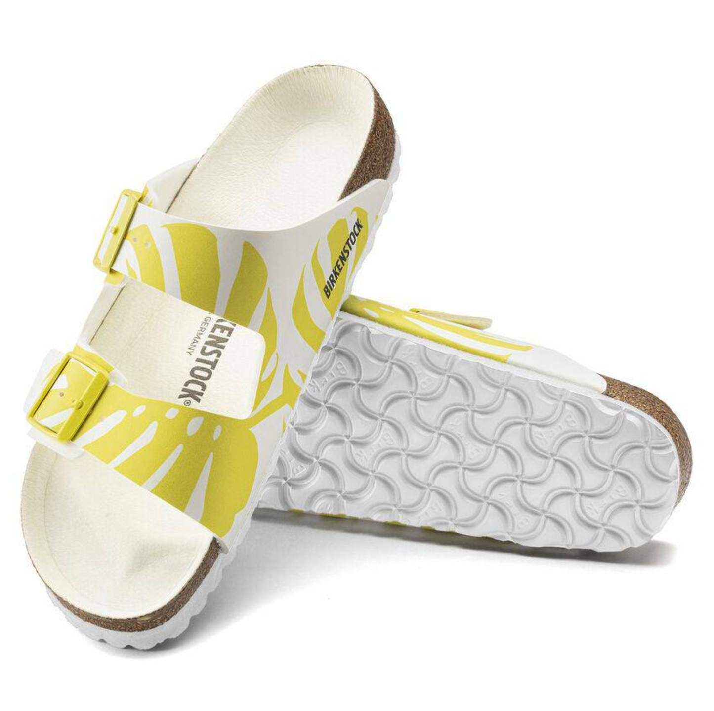 Birkenstock 1019204 Arizona Monstera White/Lime Sour BF Regular