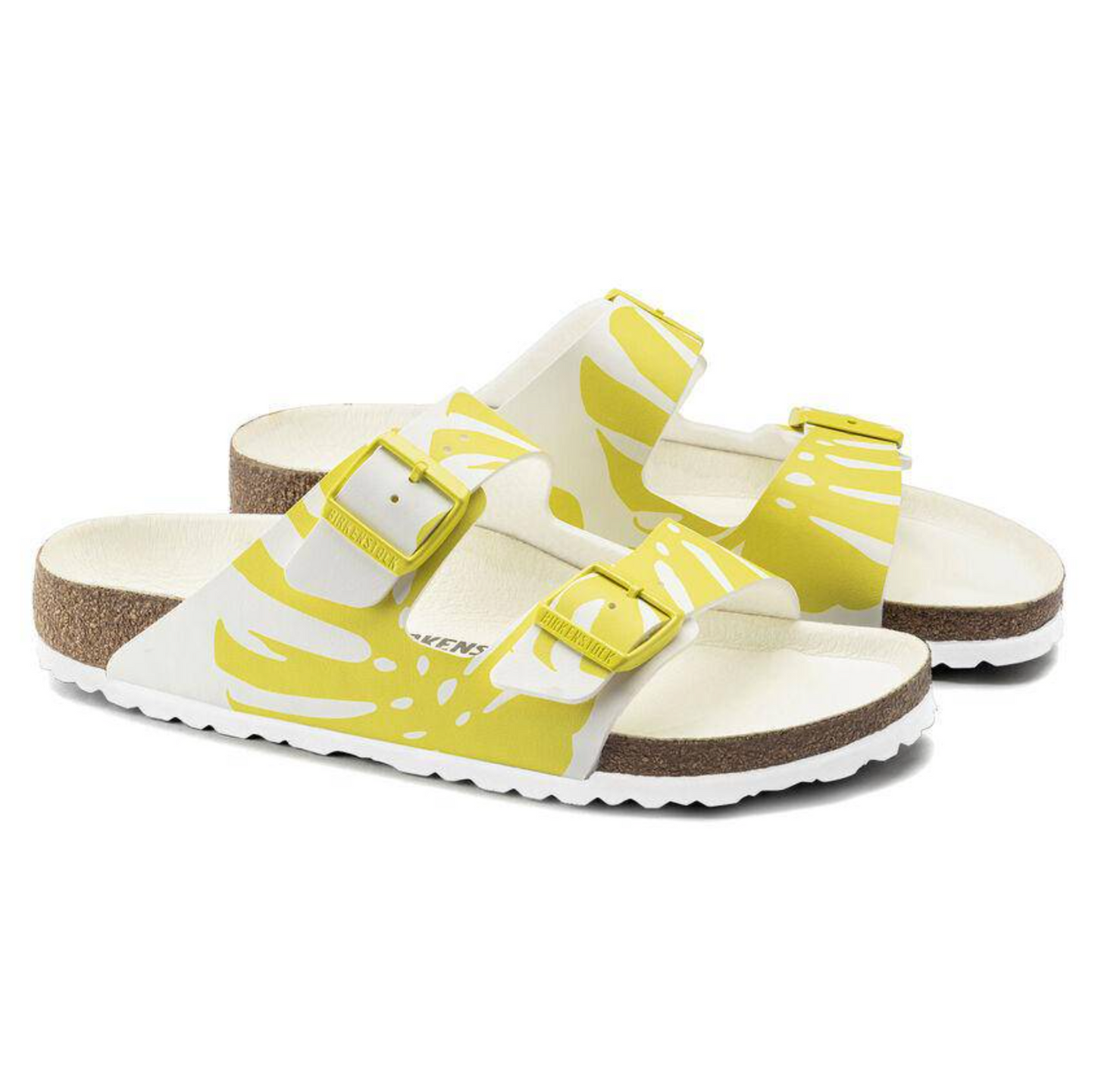 Birkenstock 1019204 Arizona Monstera White/Lime Sour BF Regular