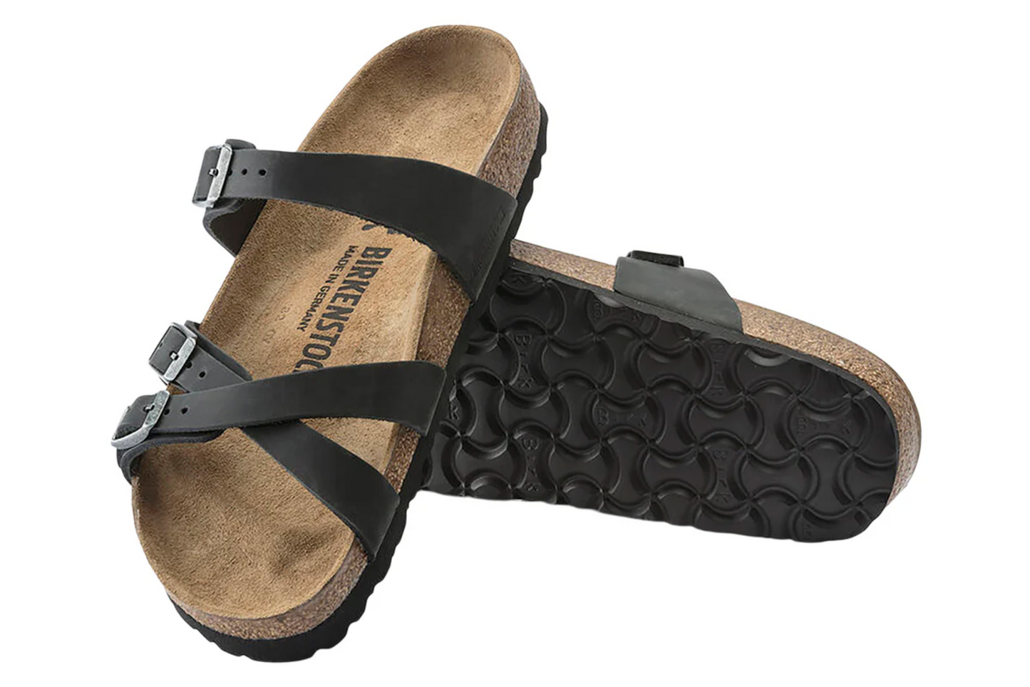Birkenstock 1021112 Franca Black Oiled Leather Regular