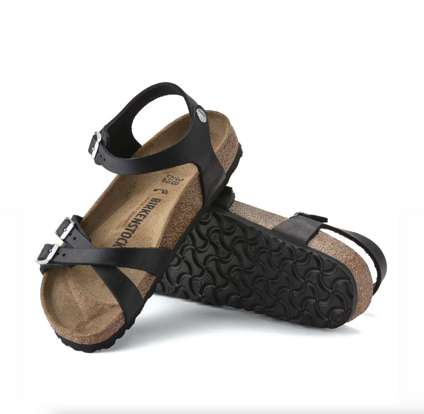 Birkenstock 1021487 Kumba Black Oiled Leather Narrow