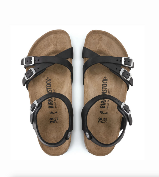 Birkenstock 1021487 Kumba Black Oiled Leather Narrow