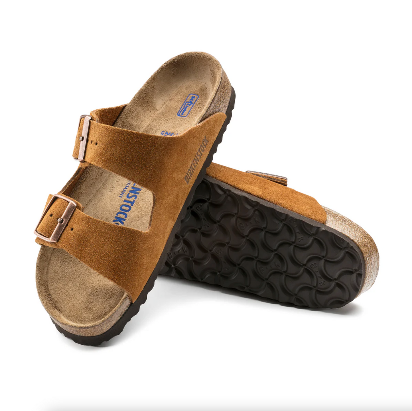 Birkenstock 1009527 Arizona SFB Mink Suede Leather Narrow