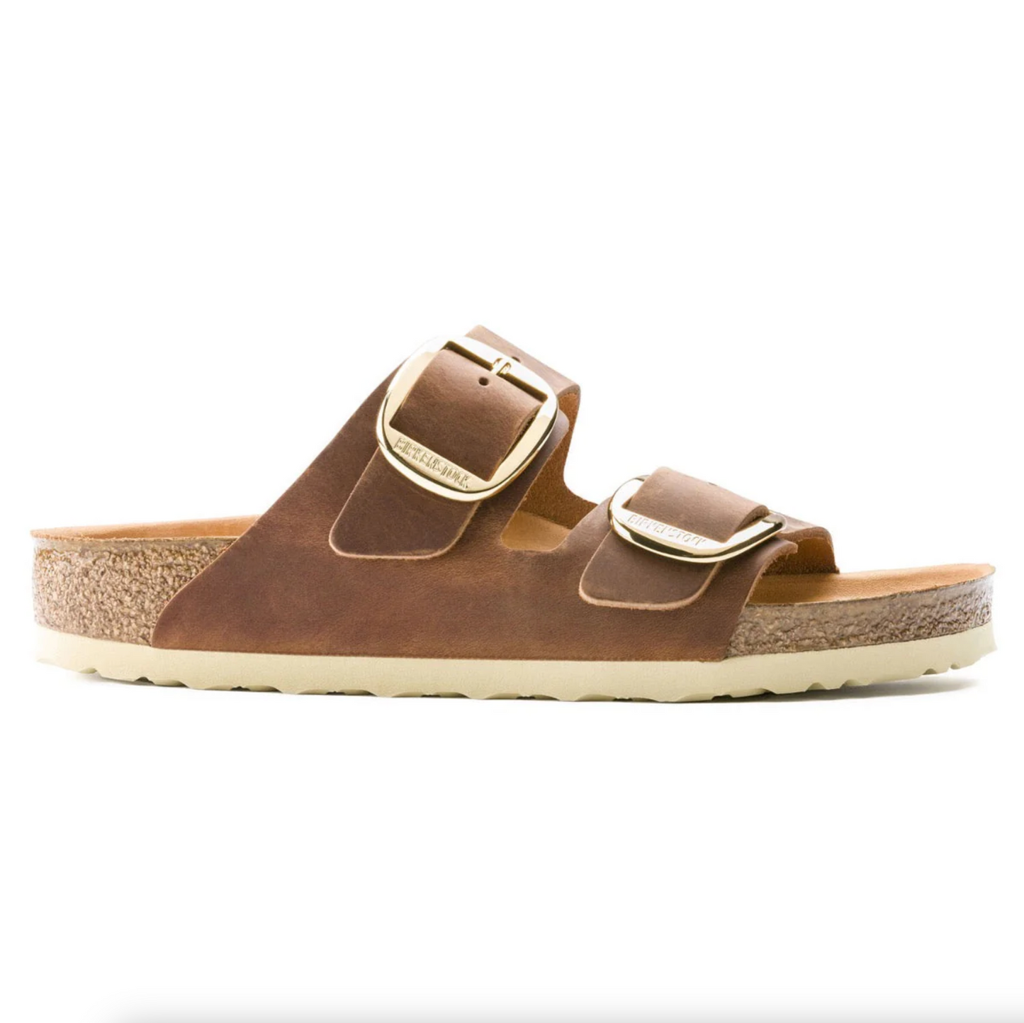 Birkenstock 1011073 Arizona Big Buckle Oiled Leather Cognac Narrow