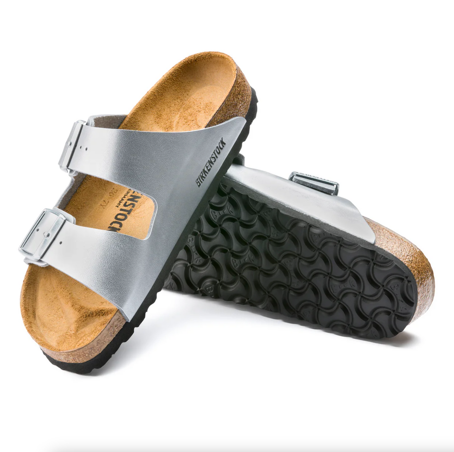 Birkenstock 1012282 Arizona Silver Regular