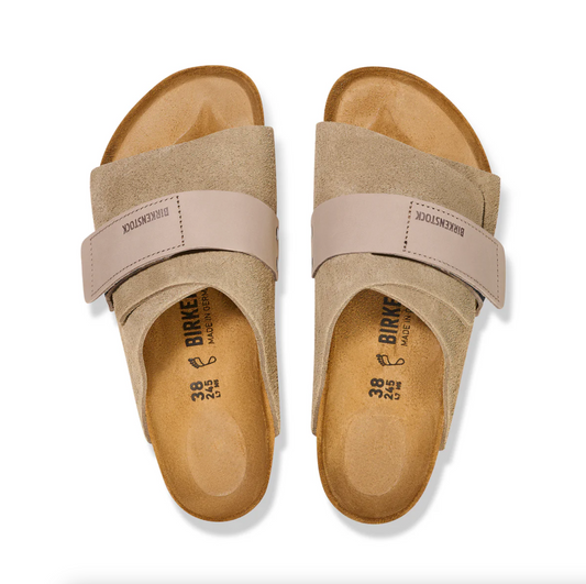 Birkenstock 1015572 Kyoto Taupe Suede/ Nubuck Leather Regular