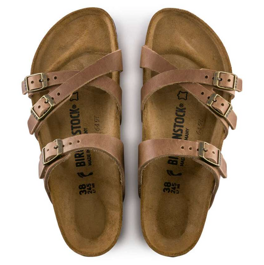 Birkenstock 1015931 Franca Tabacco Brown Oiled Leather Narrow