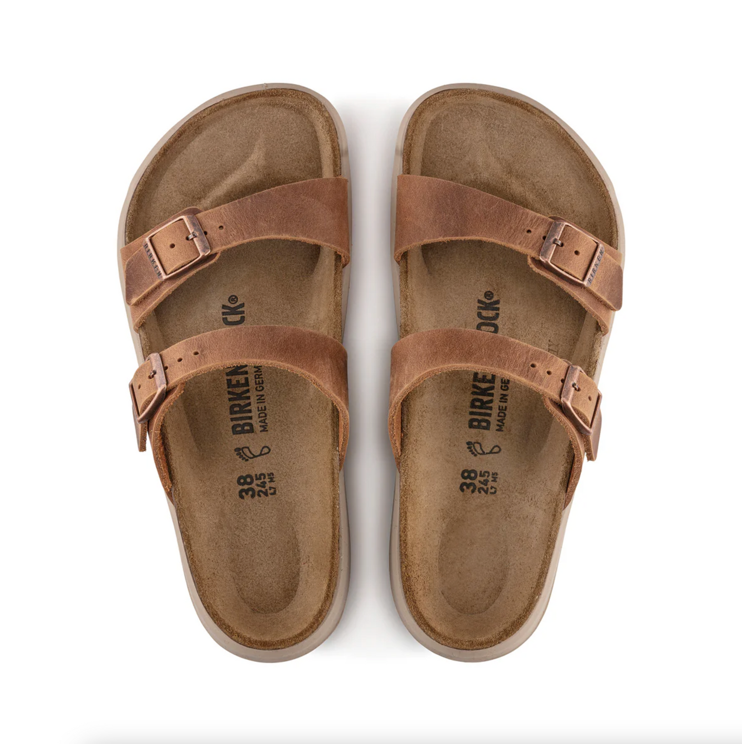 Birkenstock 1022217 Sierra Cross Town Ginger Brown Waxy/ Oiled Leather Regular