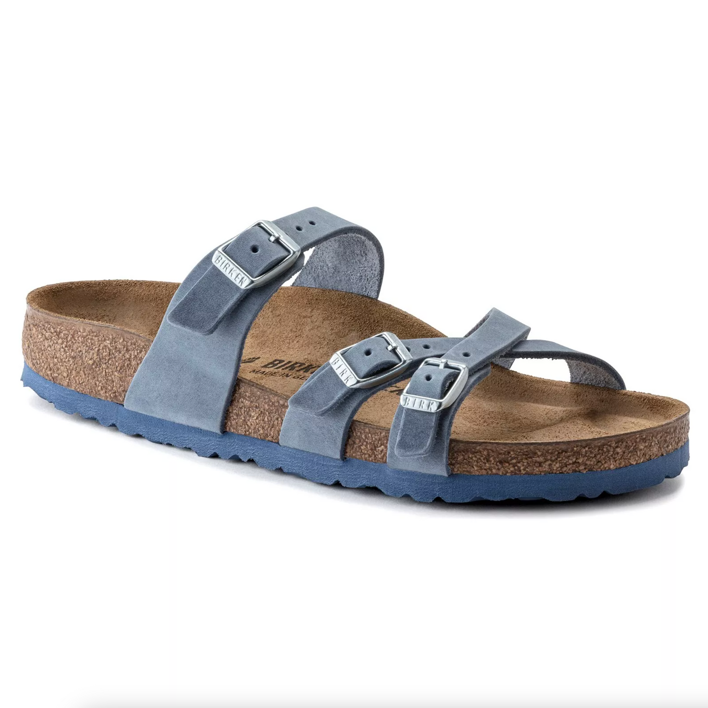 Birkenstock 1022546 Franca Dusty Blue Oiled Leather Regular