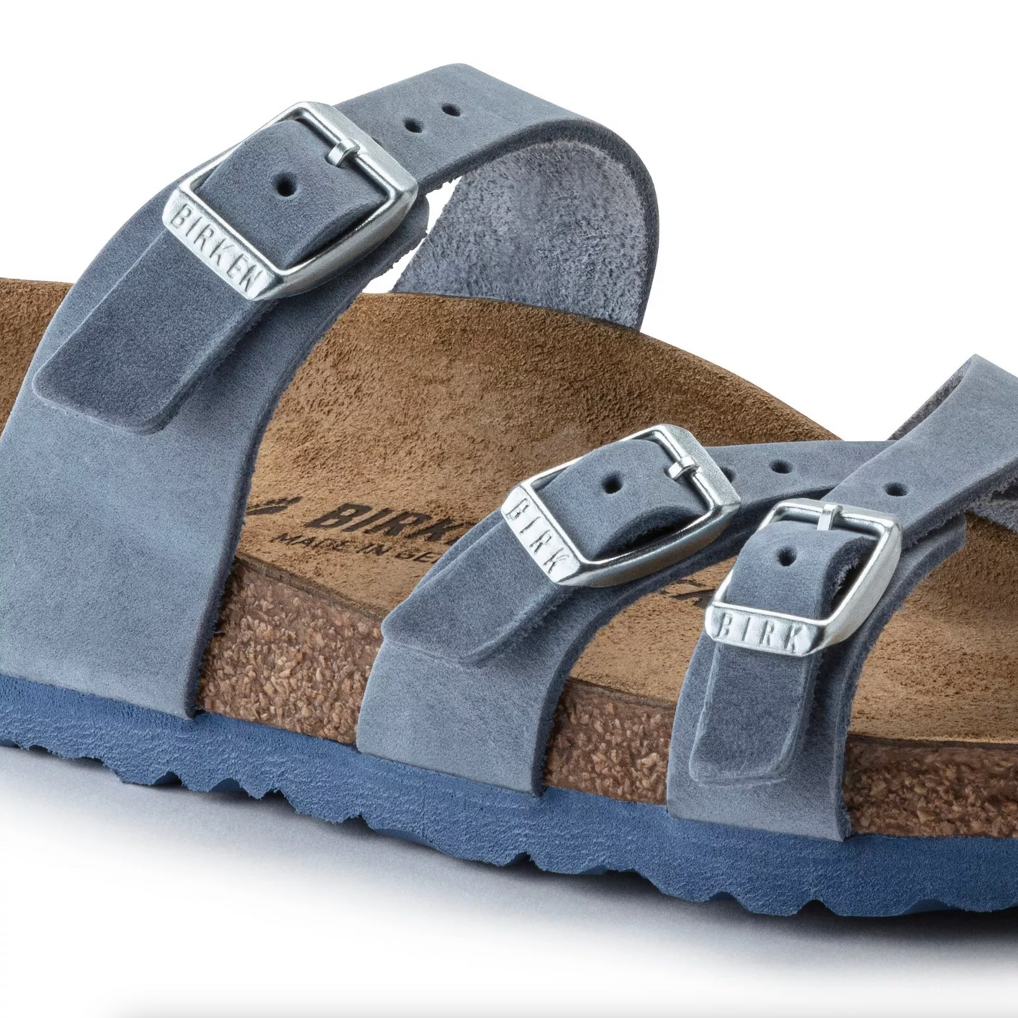 Birkenstock 1022546 Franca Dusty Blue Oiled Leather Regular