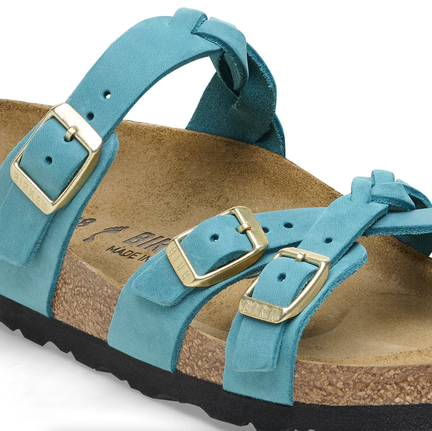 Birkenstock 1026304 Franca Braided Biscay Bay Oiled Leather Regular