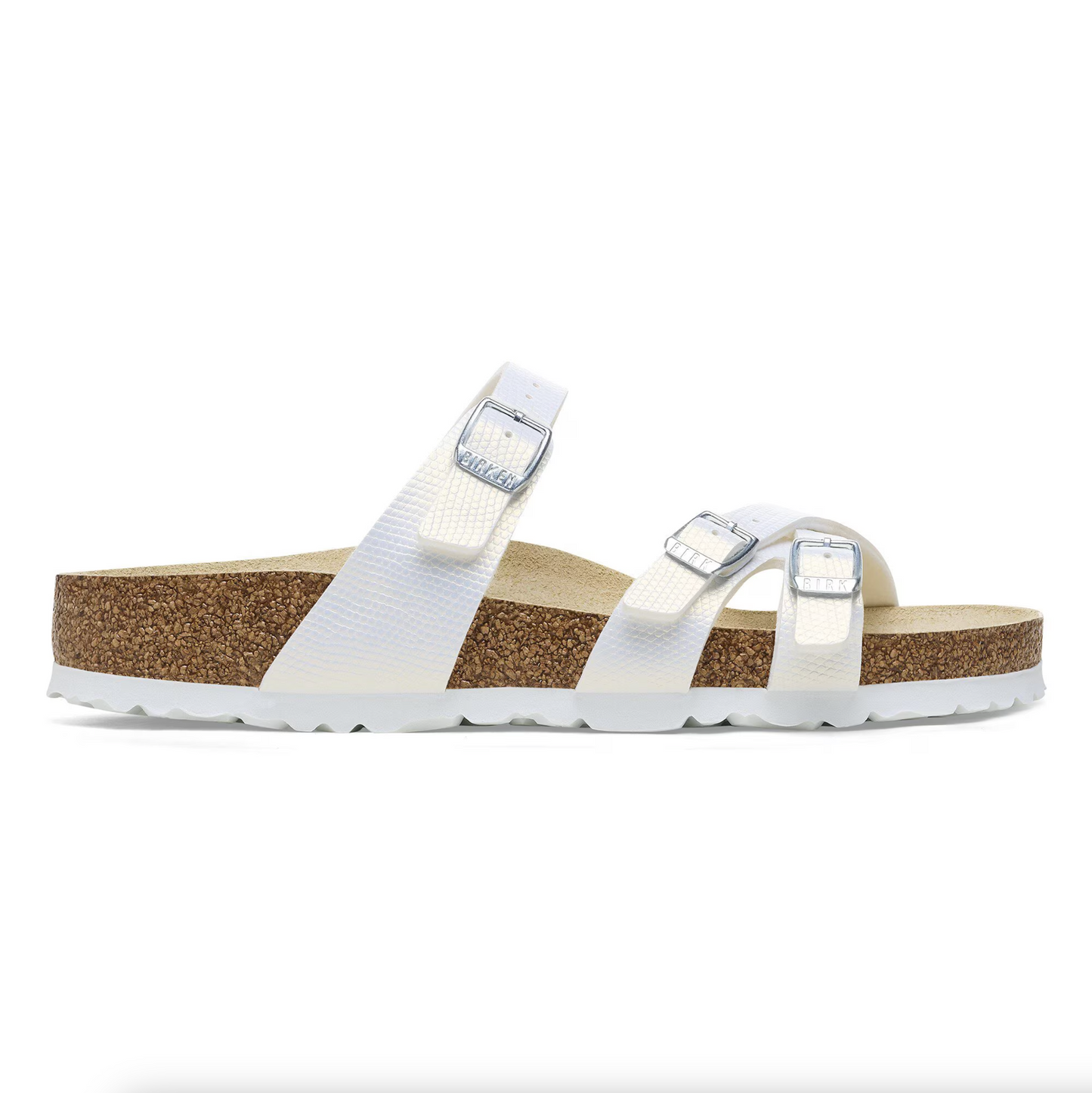 Birkenstock 1026461 Franca Shiny Lizard White Birko-Flor Regular
