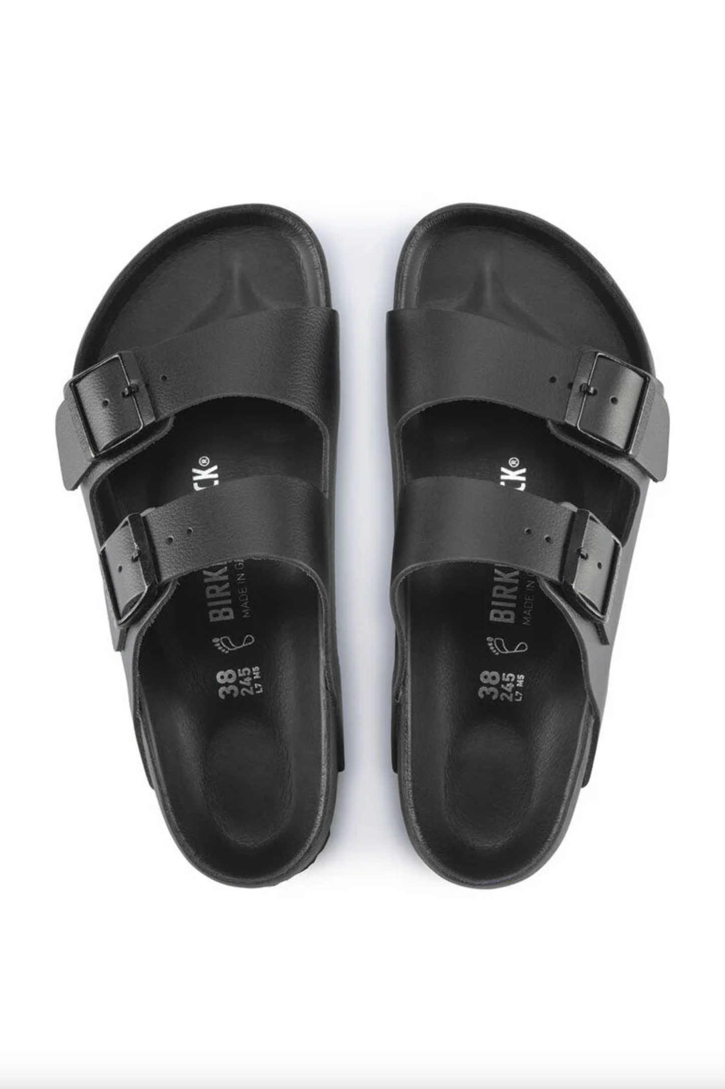 Birkenstock 1026824 Arizona Exquisite Black Natural Leather Regular