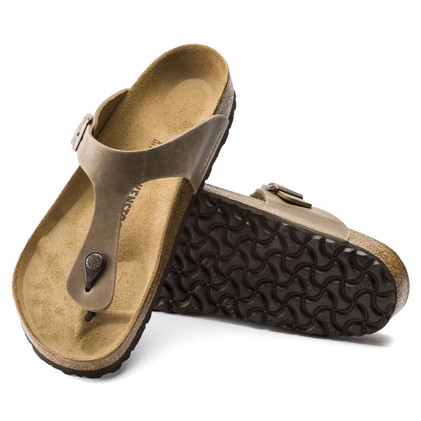 Birkenstock 0943811 Gizeh NU Oiled Tabacco Brown Regular
