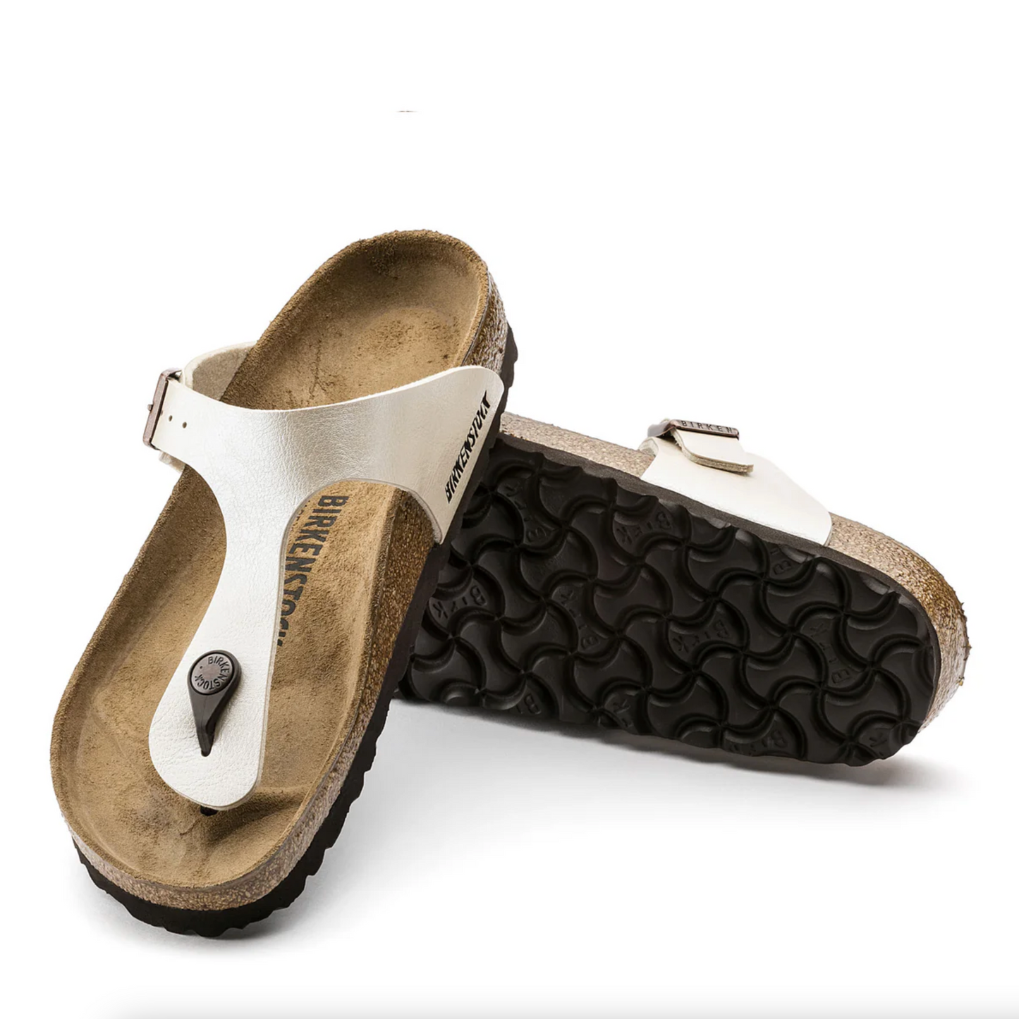 Birkenstock 943871 Gizeh BF Graceful Pearl White Regular (BSR)
