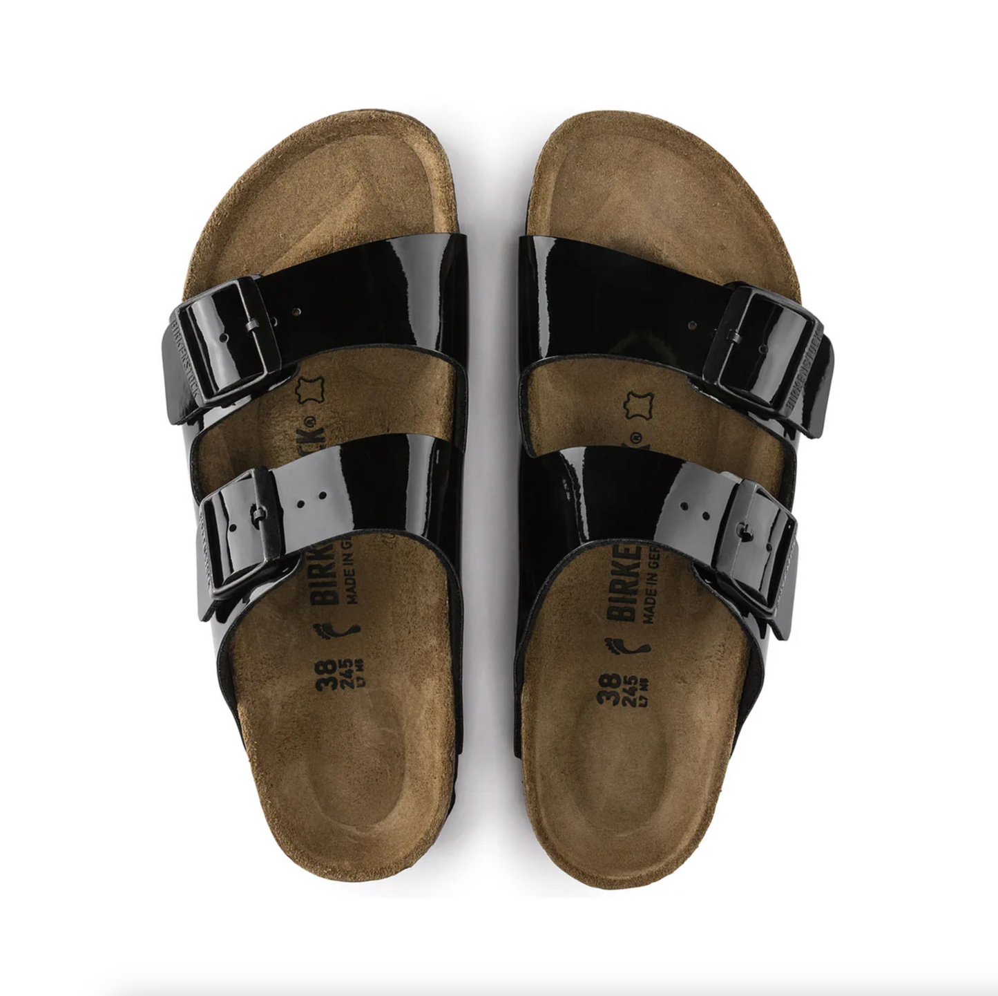 Birkenstock 1005291 Arizona BF Patent Black Regular