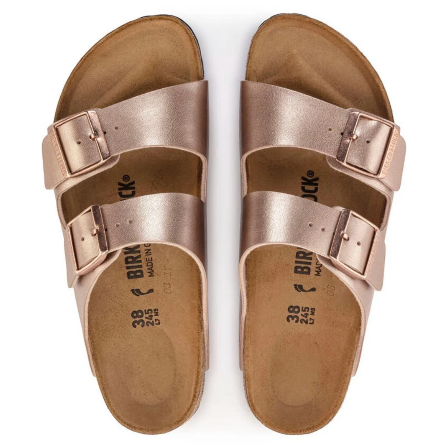 Birkenstock 1023942  Arizona Copper Birko-Flor Regular