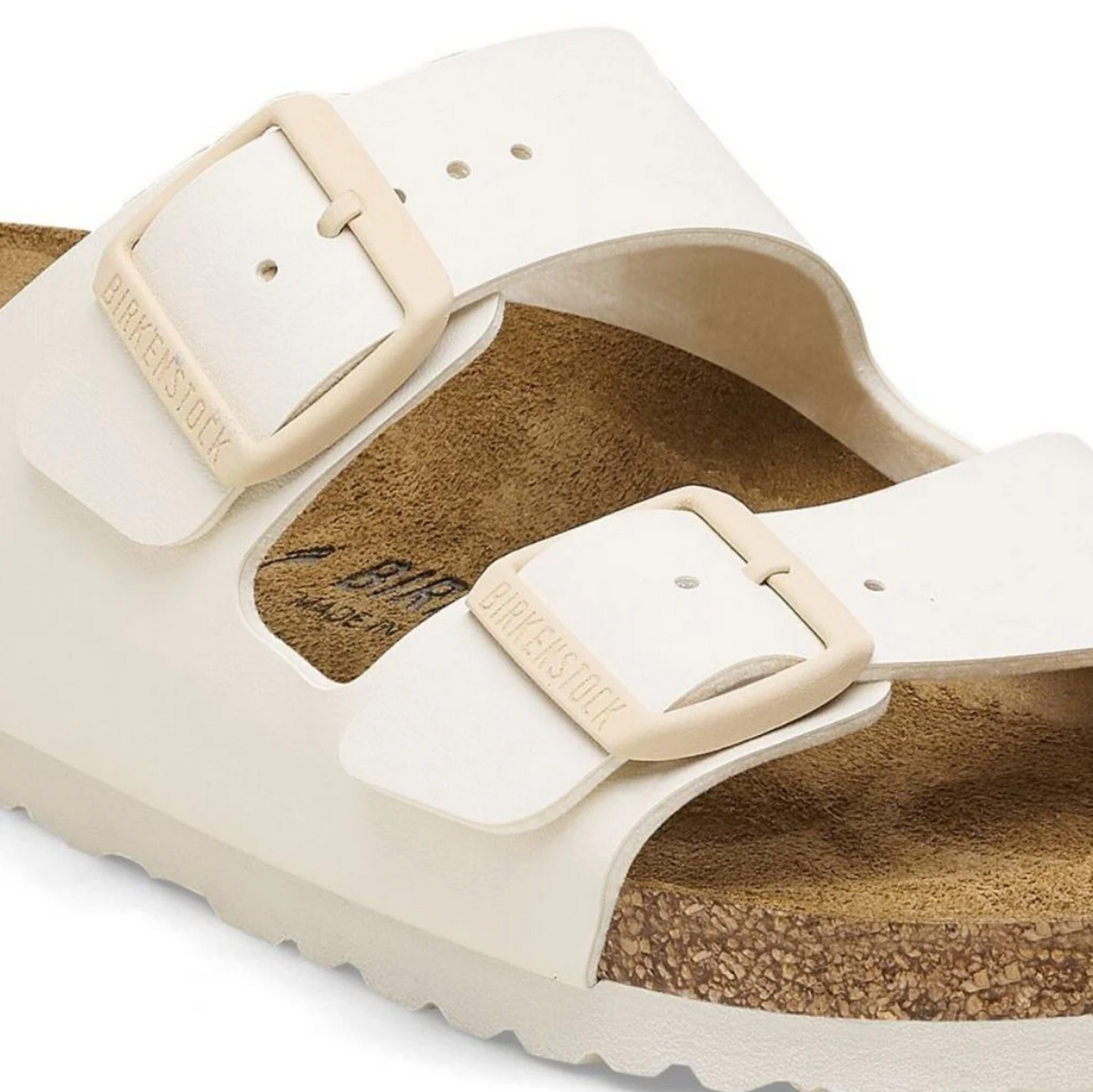 Birkenstock 1027346 Arizona  Eggshell Birko-Flor Regular