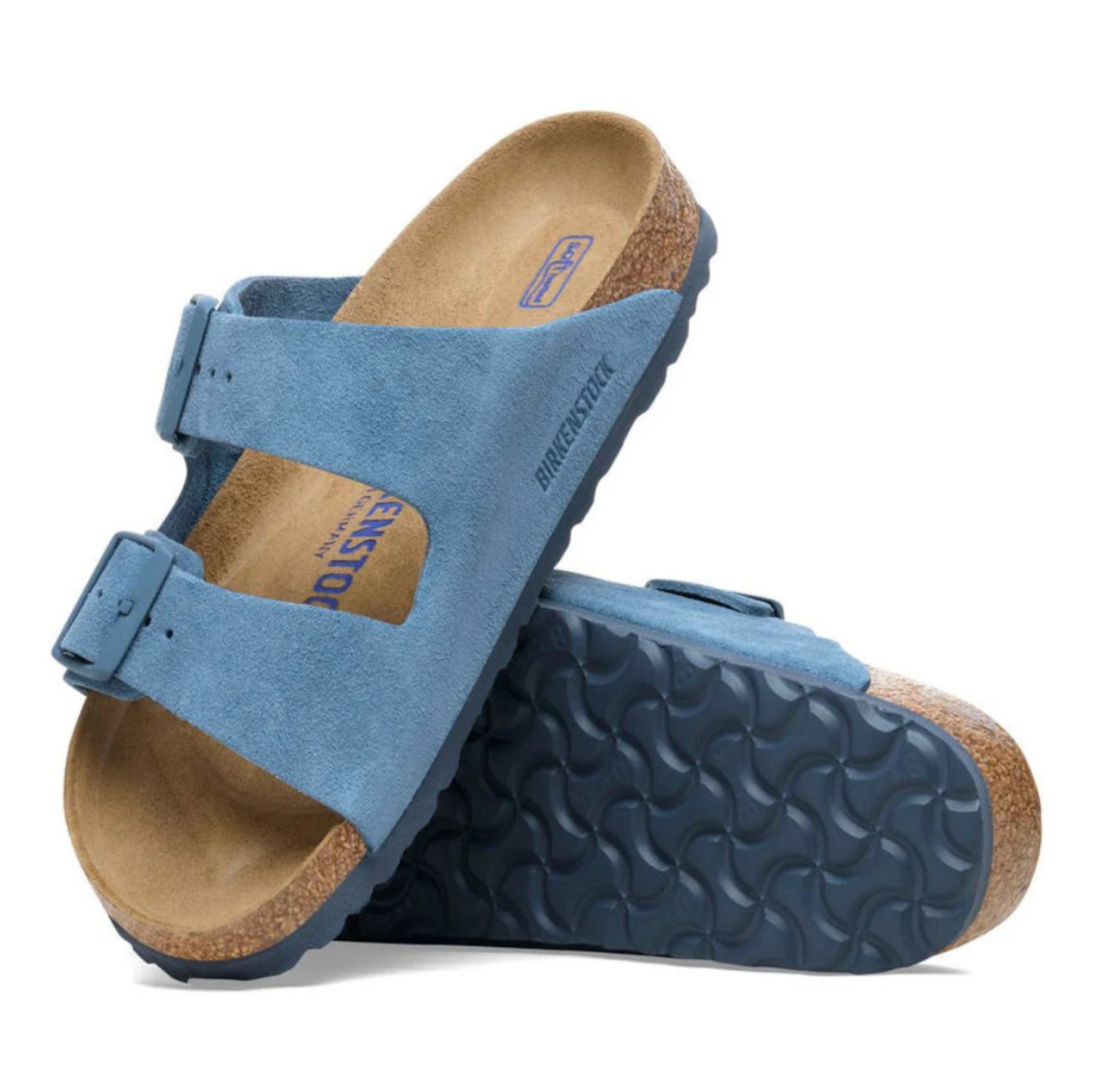 Birkenstock 1027660 Arizona BS Elemental Blue Suede Leather Regular