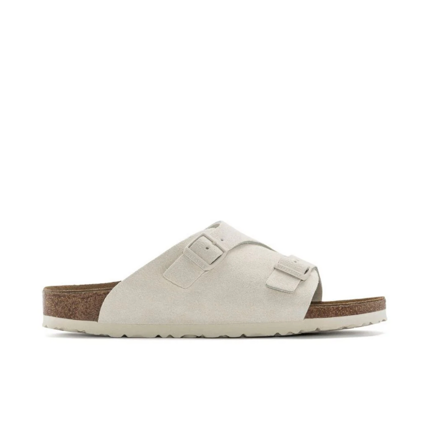 Birkenstock 1025028 Zurich BS Antique White Suede Leather Regular