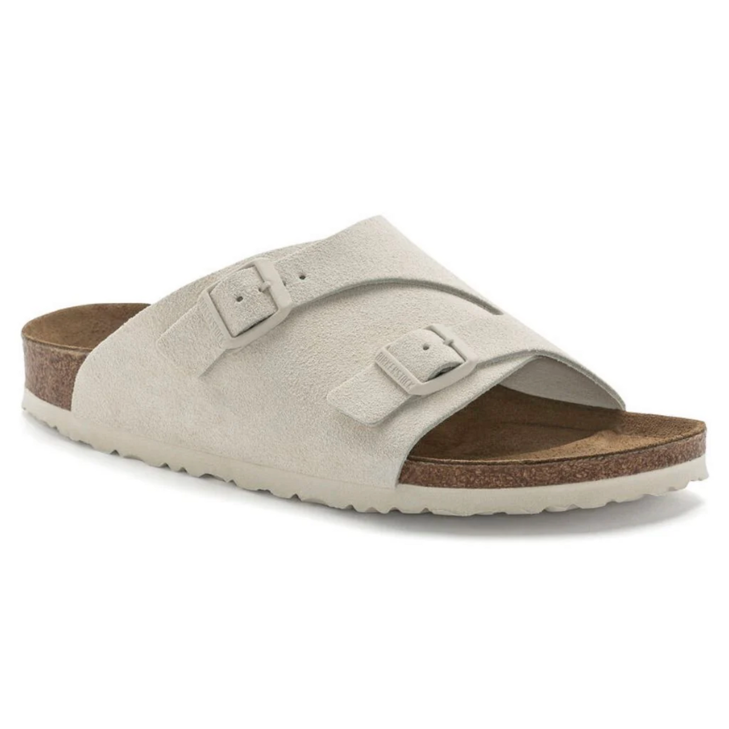 Birkenstock 1025028 Zurich BS Antique White Suede Leather Regular