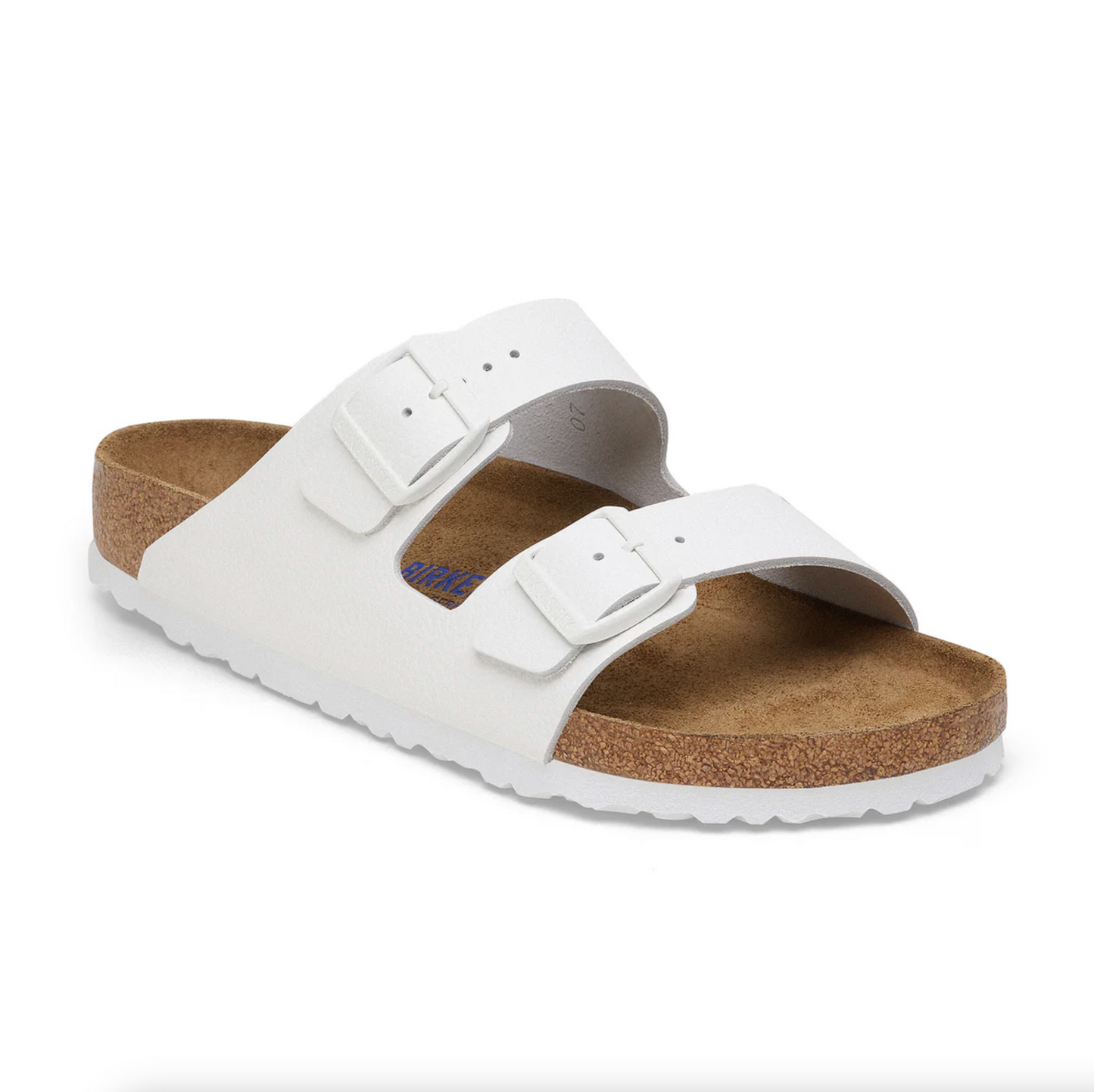 Birkenstock 1025061 Arizona BS White Smooth Grained Leather Narrow