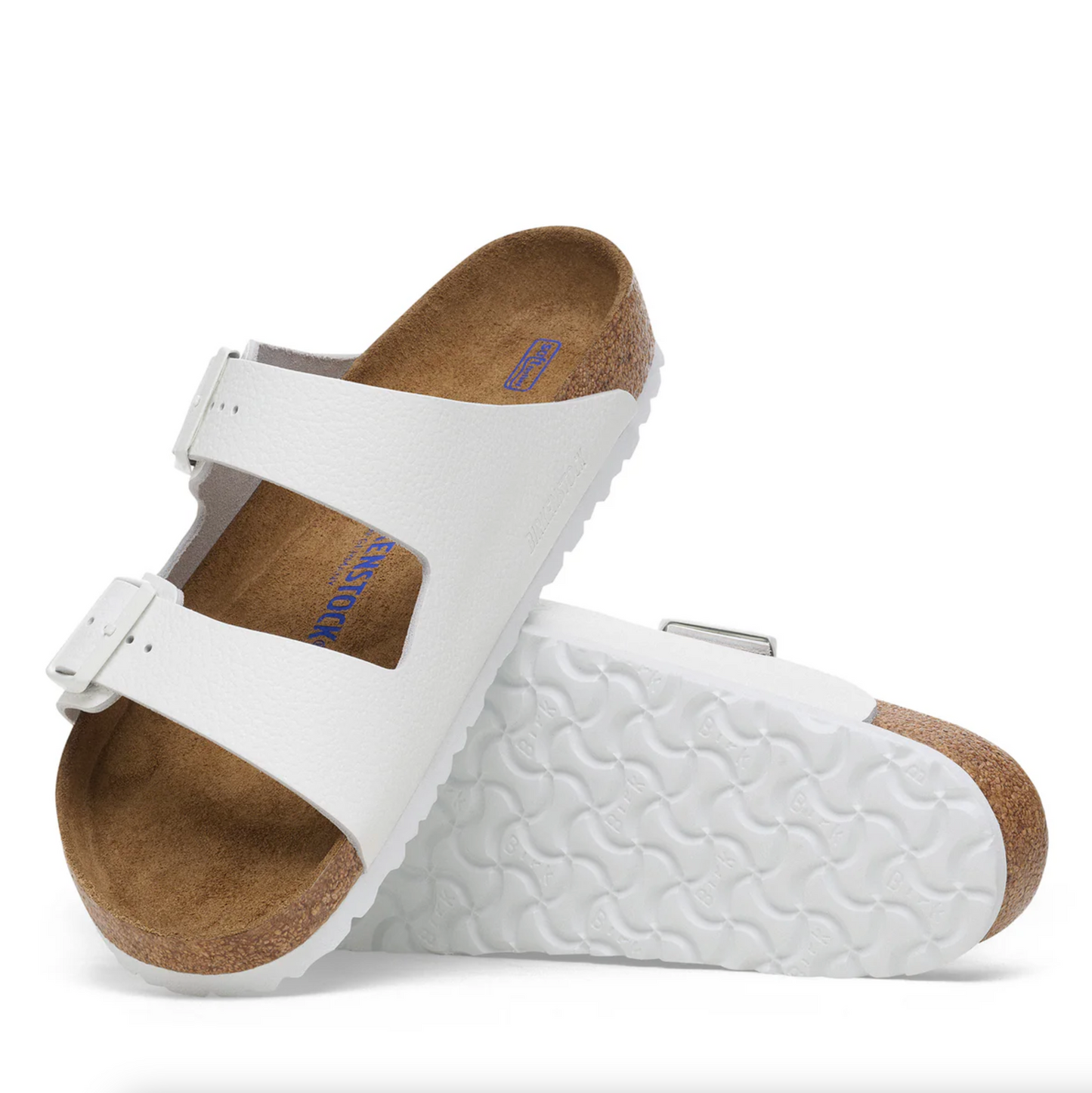 Birkenstock 1025061 Arizona BS White Smooth Grained Leather Narrow