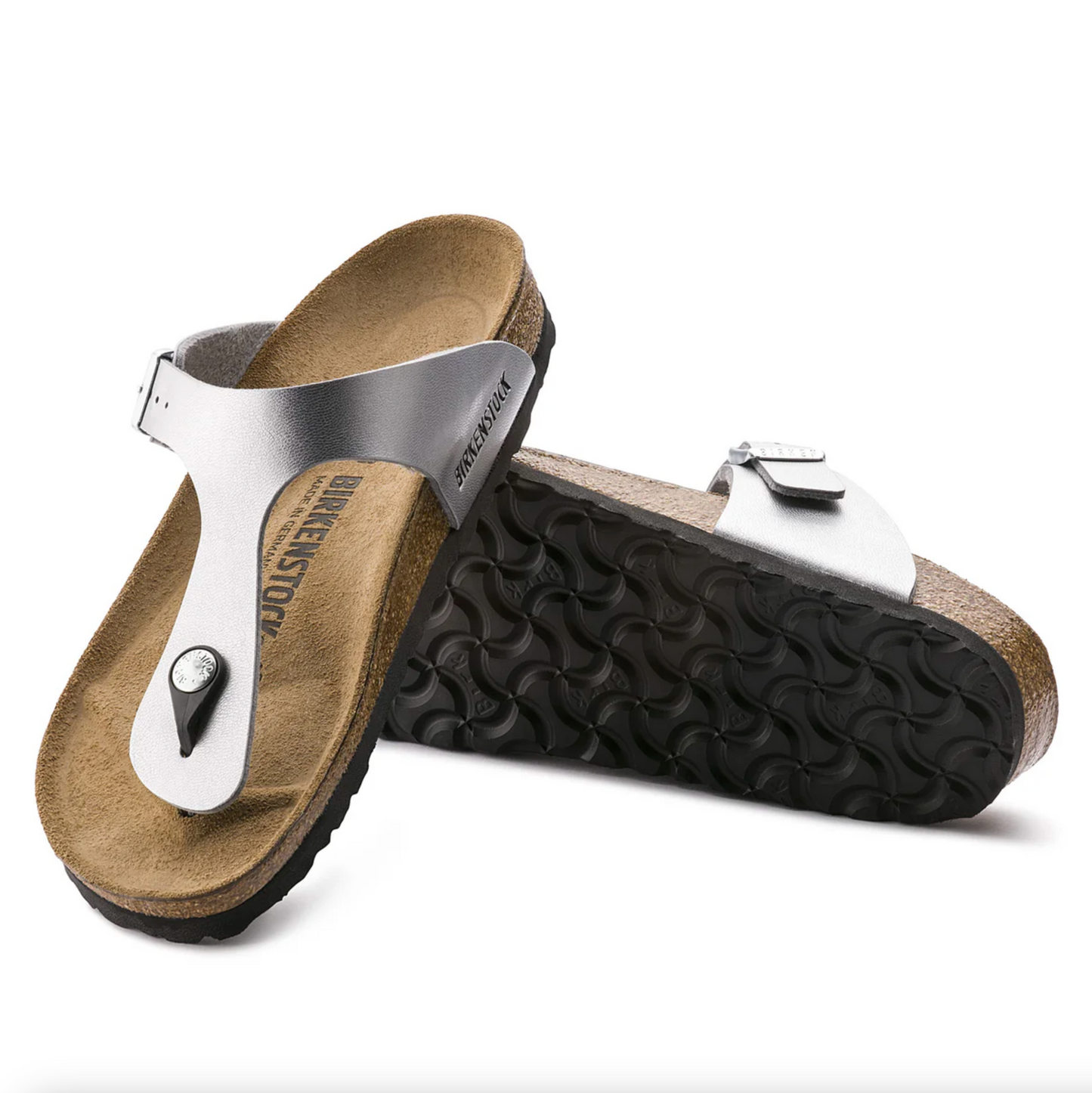 Birkenstock 0043853 Gizeh Silver BF Narrow