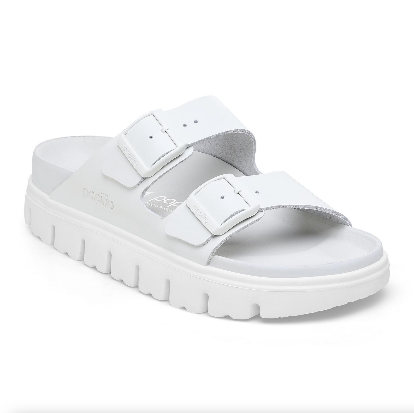 Birkenstock 1026912 Papillio Arizona Chunky Exquisite White Smooth Leather Narrow