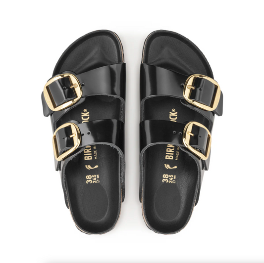 Birkenstock 1021476 Arizona Big Buckle High-Shine Black Narrow