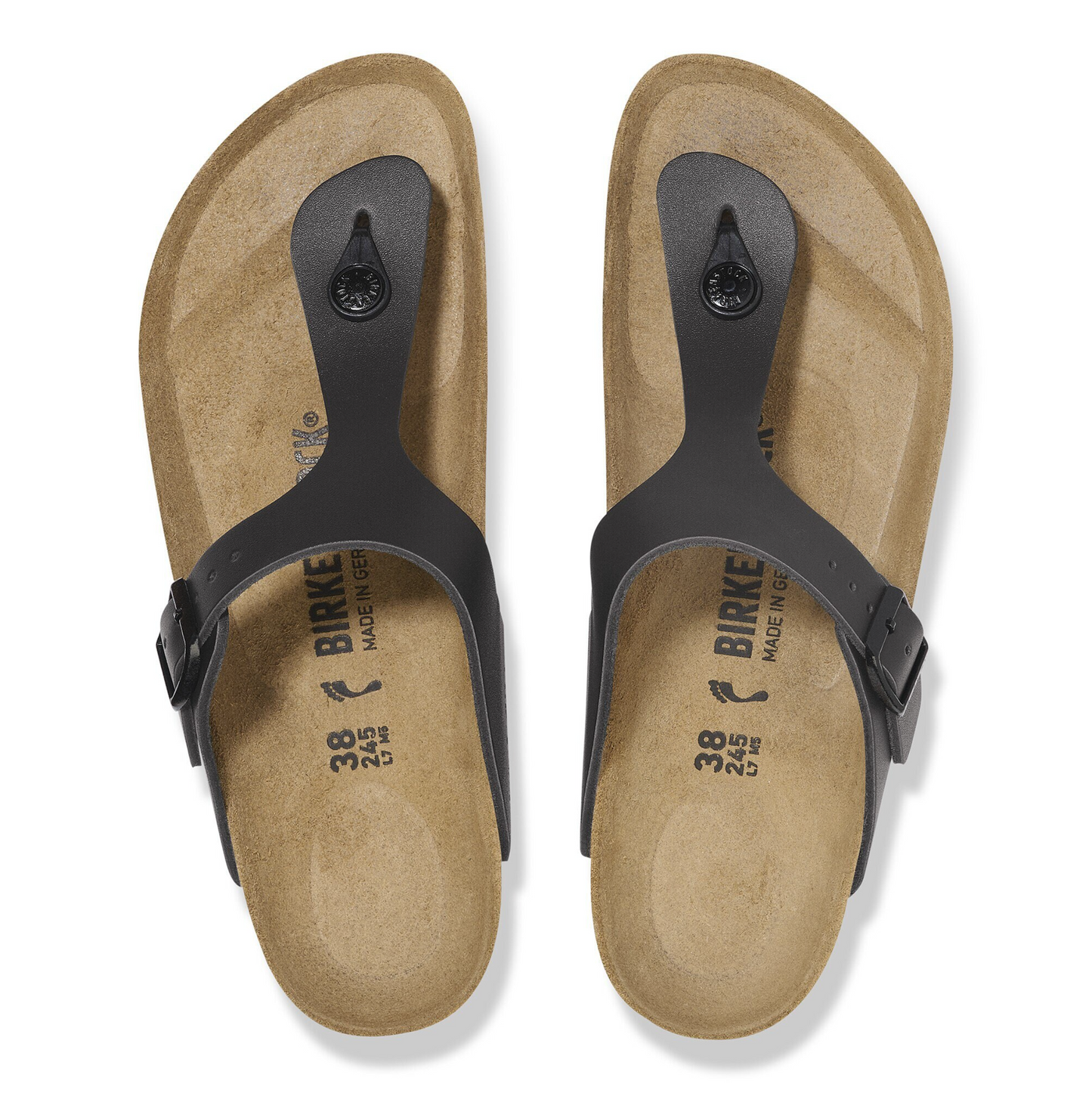 Birkenstock 1029231 Gizeh Smooth Leather Black Regular