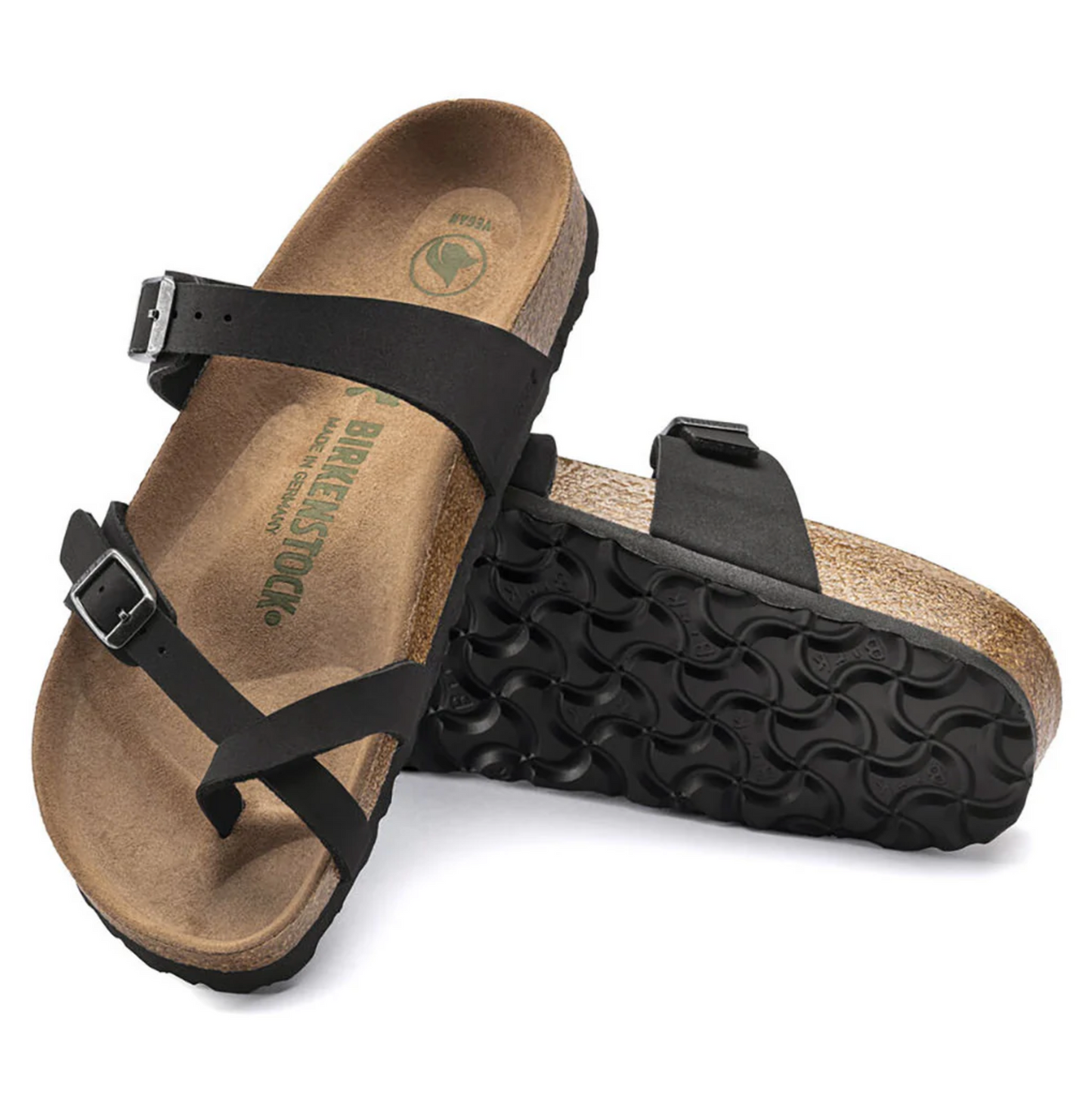 Birkenstock 1021176 Mayari Earthy Vegan BirkiBuck Black Regular