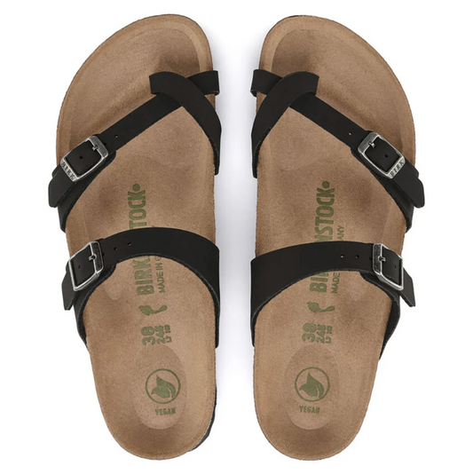 Birkenstock 1021176 Mayari Earthy Vegan BirkiBuck Black Regular
