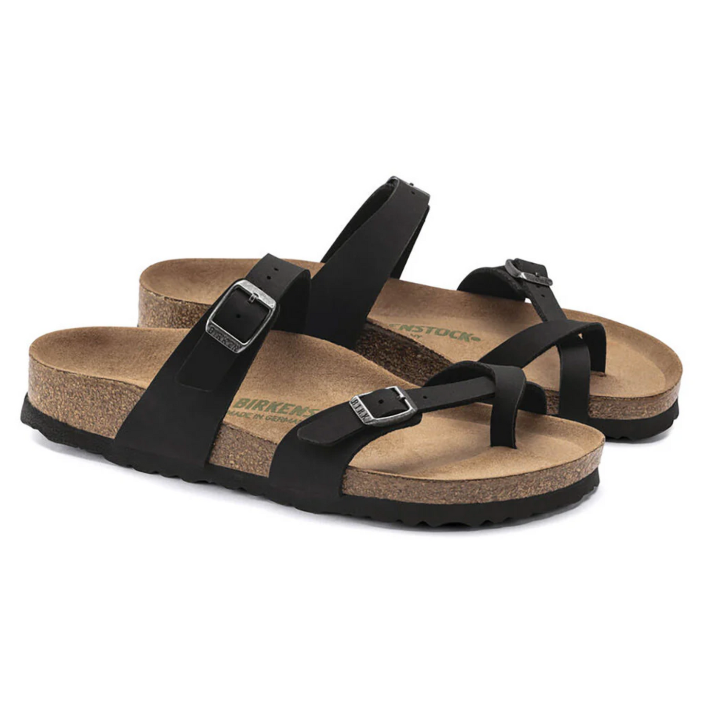 Birkenstock 1021176 Mayari Earthy Vegan BirkiBuck Black Regular