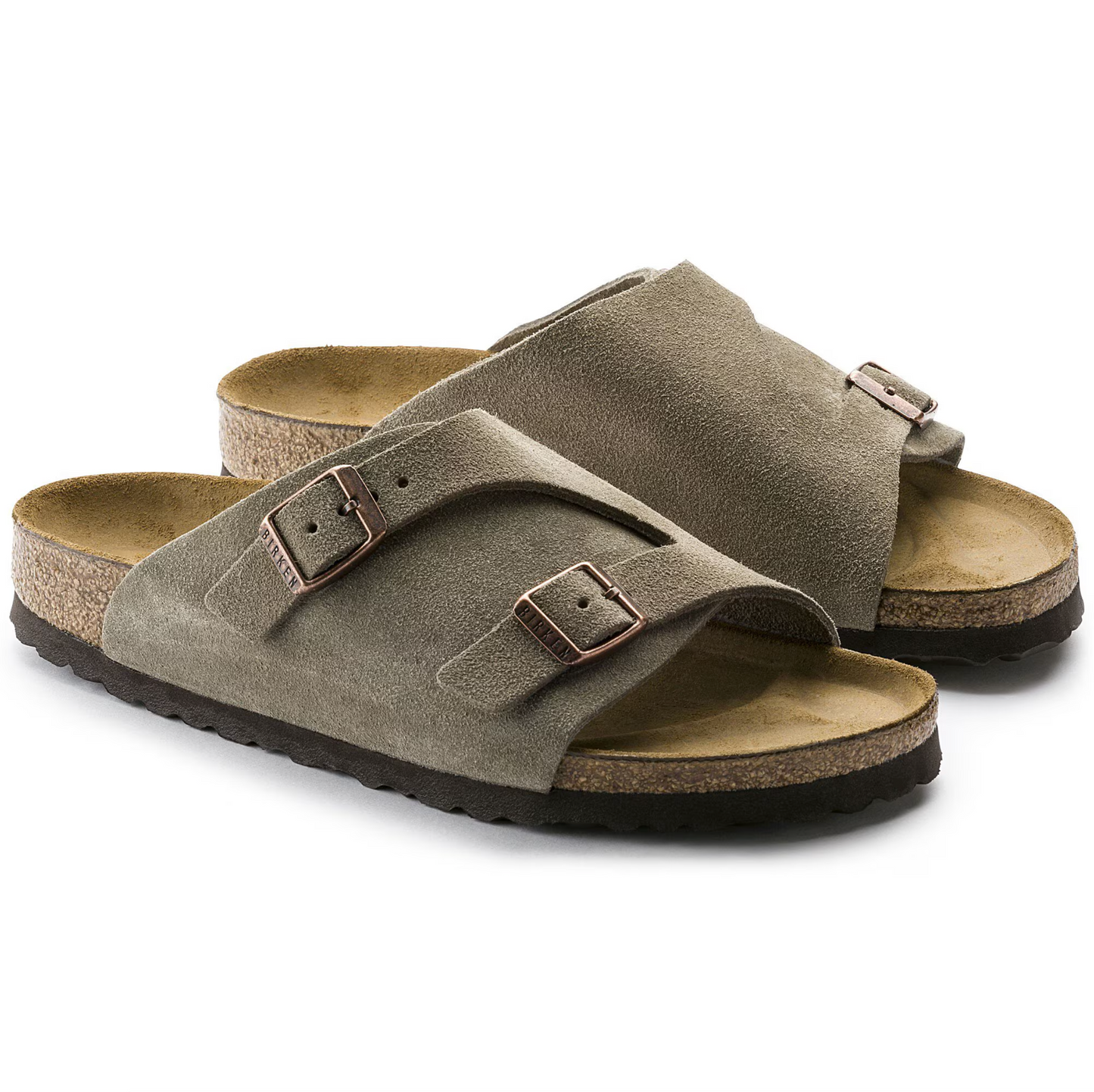 Birkenstock 0050461 Zurich Suede Leather Taupe Regular
