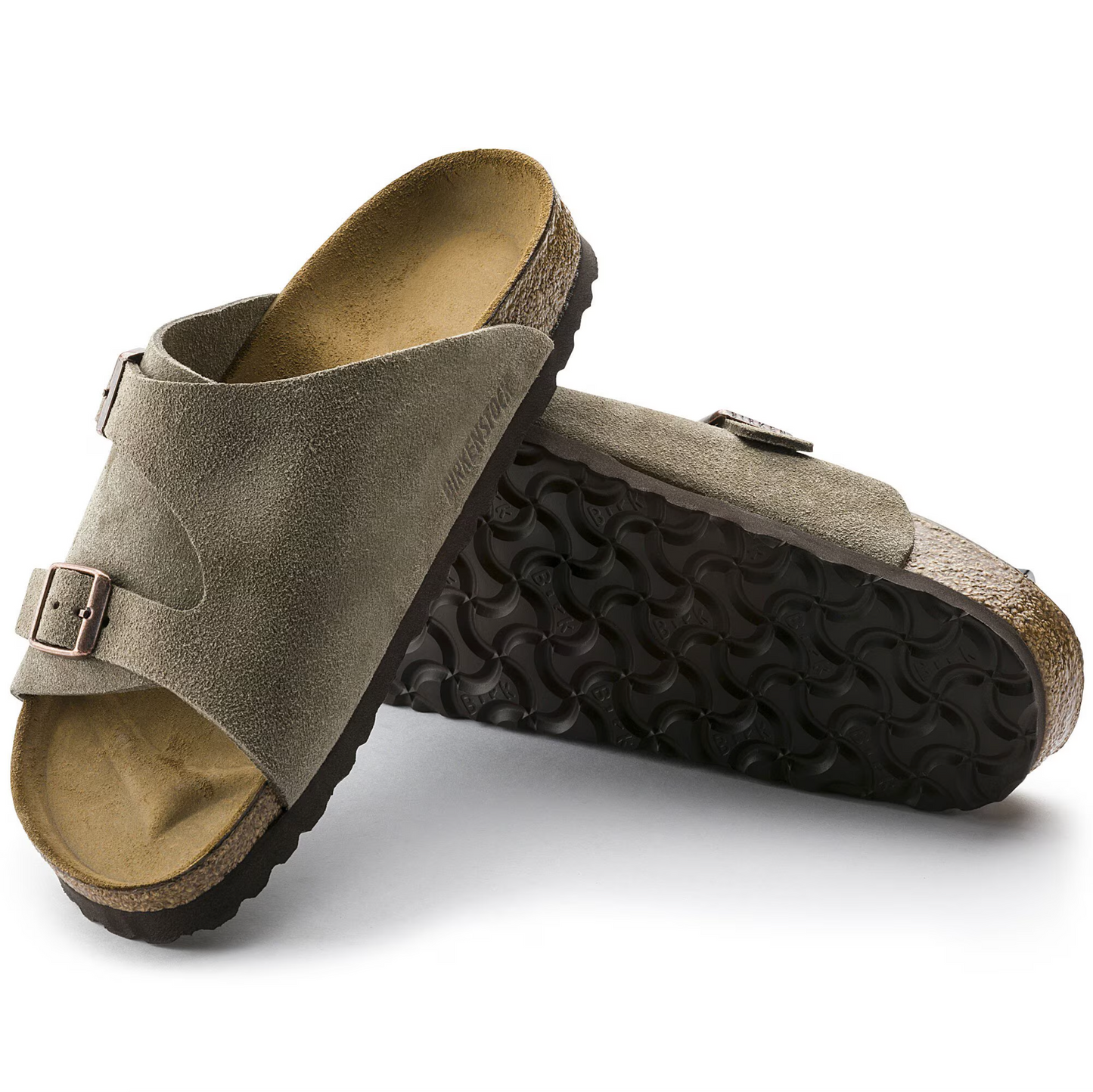 Birkenstock 0050461 Zurich Suede Leather Taupe Regular