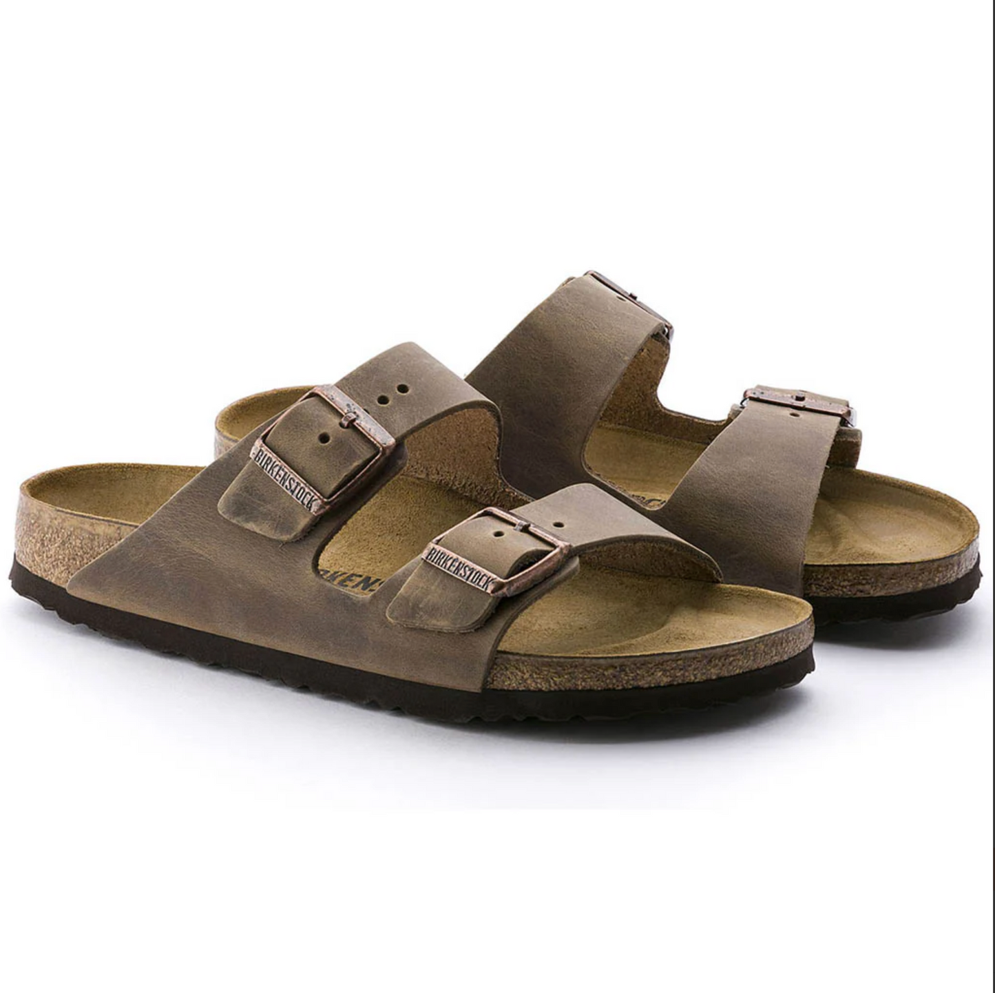 Birkenstock 0352203 Arizona Tobacco Brown Oiled Leather Narrow