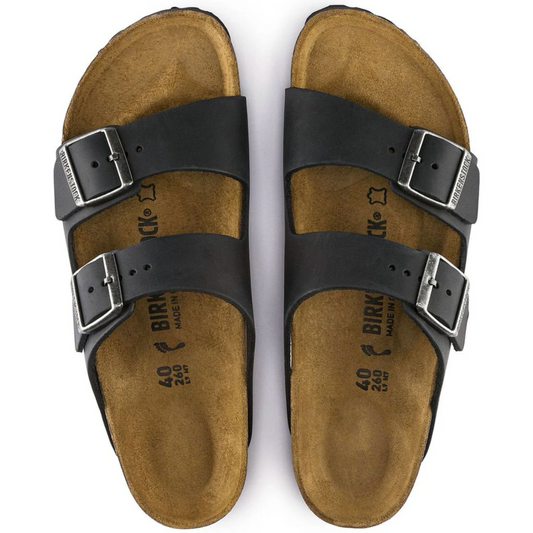 Birkenstock 0552113 Arizona NU Oiled Black Narrow