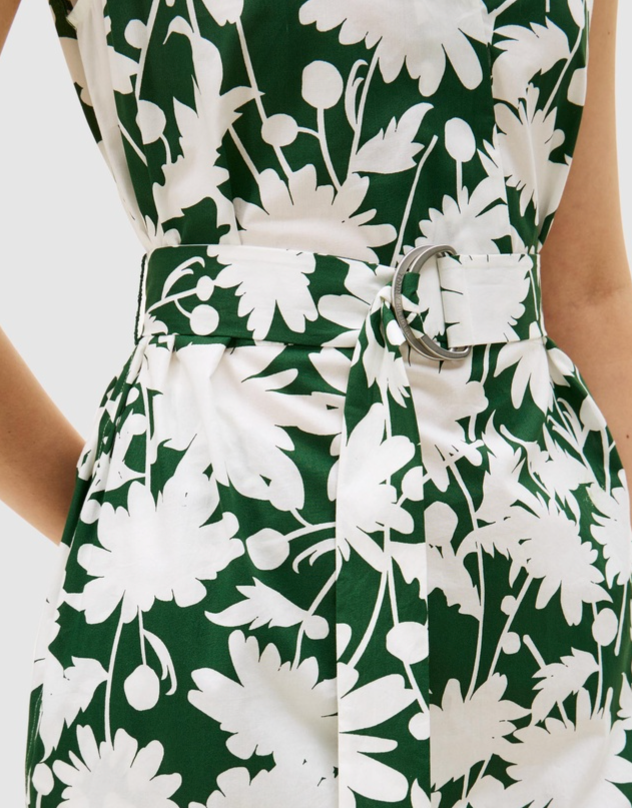 Tommy Hilfiger Floral Fluid Evergreen Midi Dress