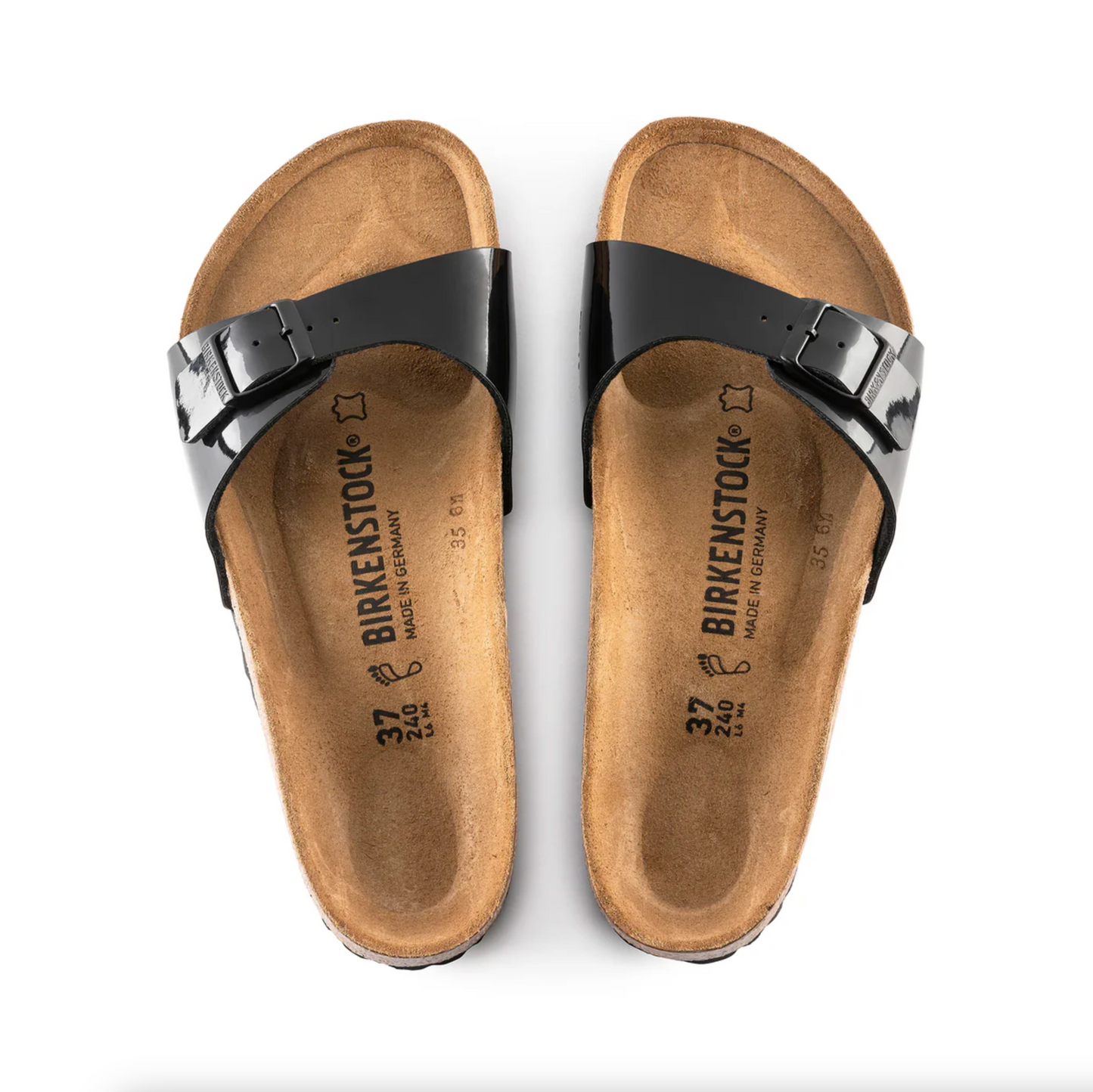 Birkenstock 040301 Madrid Black Patent Regular