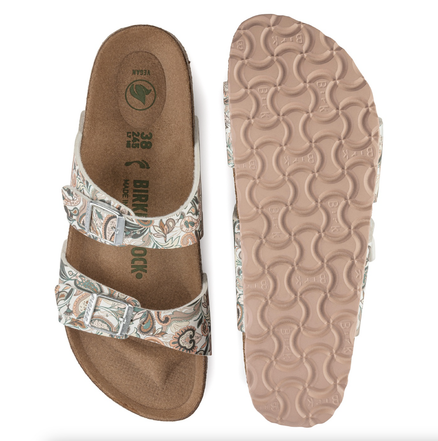 Birkenstock 1023212 Sydney BS Vegan Paisley Light Rose Regular