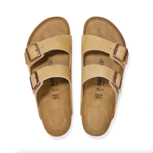 Birkenstock 0352201 Arizona Oiled Leather Tabacco Brown Regular